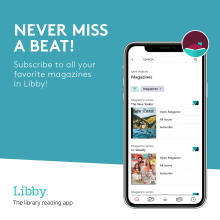 never miss a beat written on blue background with a phone on the right side